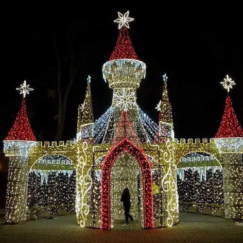 Giant Castle LED Motif Light for Outdoor Festival Decoration