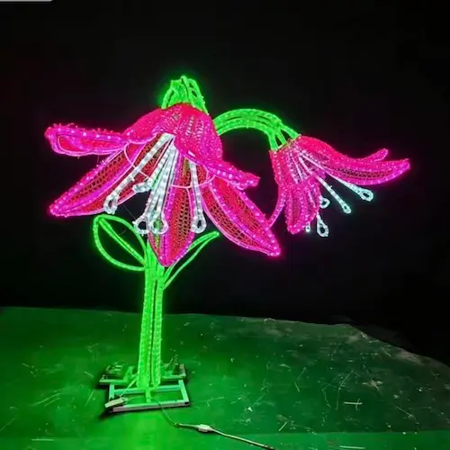 Flower Outdoor Flower LED Motif Light Holiday Decorative Light