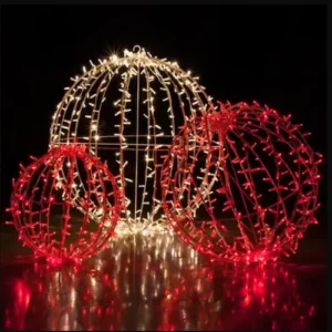 Foldable Ball LED Motif Decorative Light for Holiday Decoration