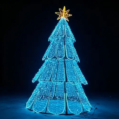 Giant Decorative Christmas Tree with LED Lights Large Festive Christmas Tree for Amusement Park & Commercial Display